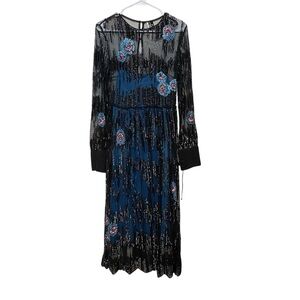 Topshop Peacock Embellished Dress